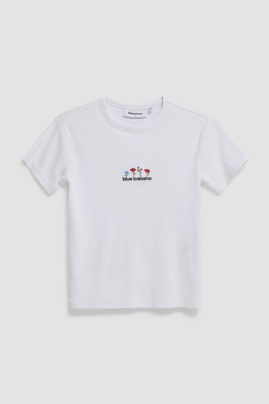 WHITE GARDEN WOMAN TEE