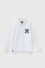 WHITE CLASSIC KIDS LONG SLEEVE POLO