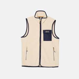 CREAM WOOD VEST