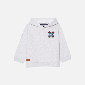 LIGHT GREY MELANGE CLASSIC KIDS HOODIE